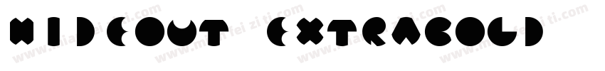 Hideout ExtraBold字体转换